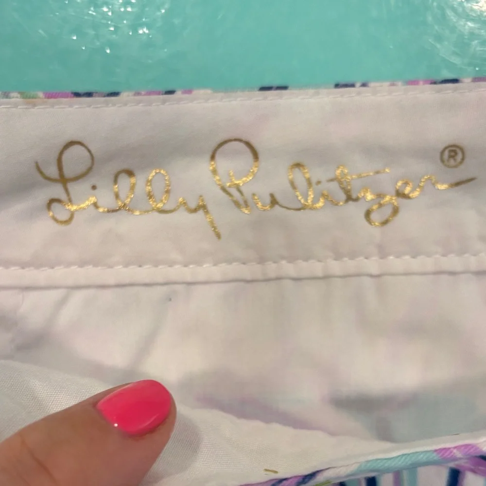 🐚 Lilly Pulitzer Pastel Seashell Oh Shelli Buttercup Shorts 🐚 - Picture 2 of 5